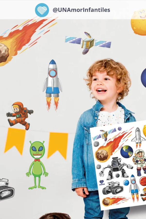 VINILO DECORATIVO - PLANCHA ASTRONAUTA - 3112