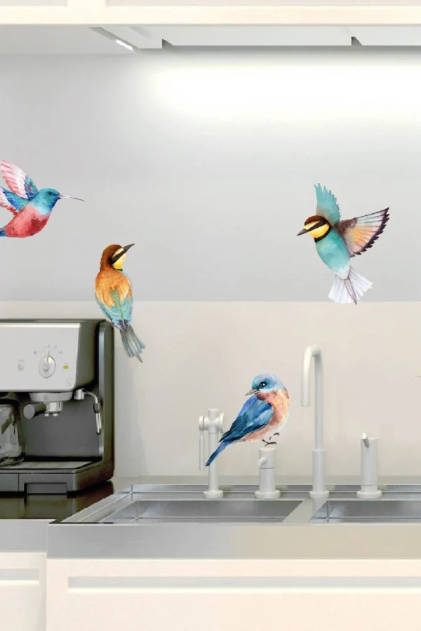 VINILO DECORATIVO - PÁJAROS SELVA X5 - 5011