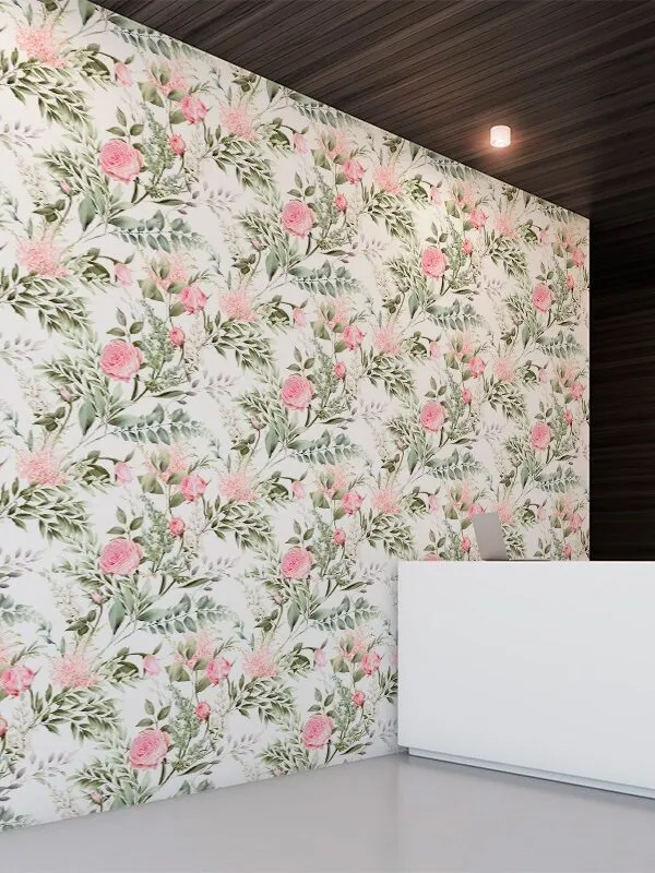 VINILO MULTIUSOS FLORAL ROSAS