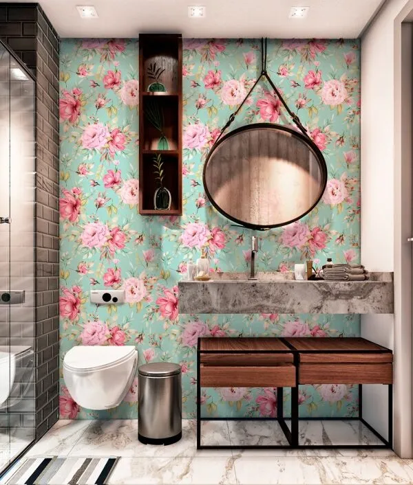 VINILO MULTIUSO FLORAL AQUA