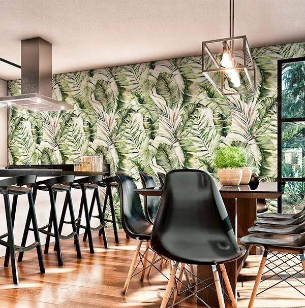 VINILO MULTIUSOS HOJAS SELVA