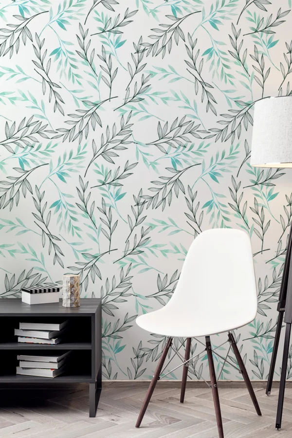 VINILO MULTIUSOS RAMITAS ACUARELA