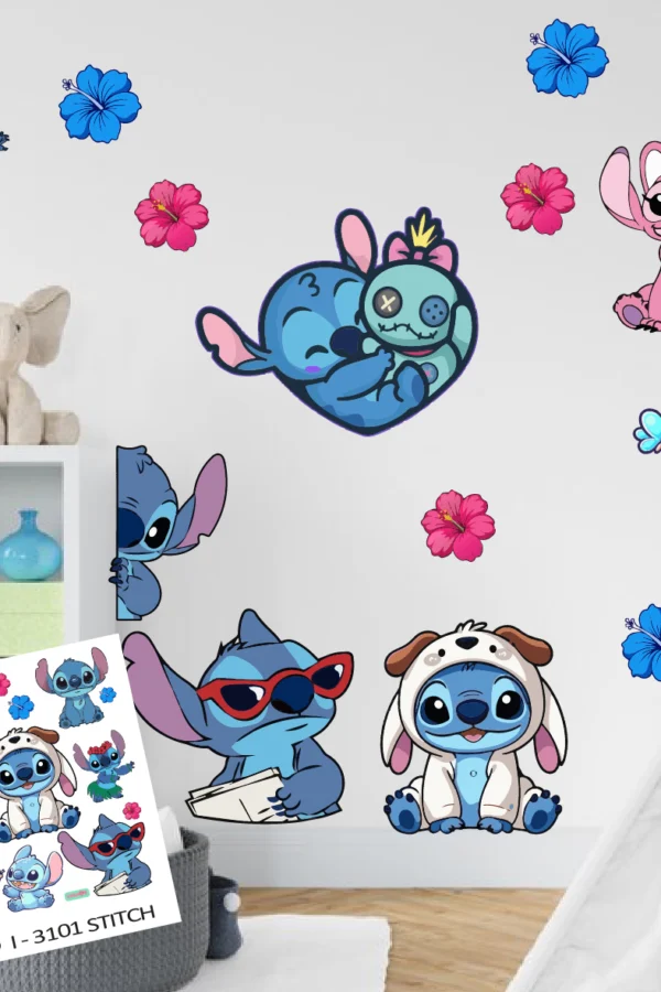 VINILO DECORATIVO - PLANCHA STITCH - 3101