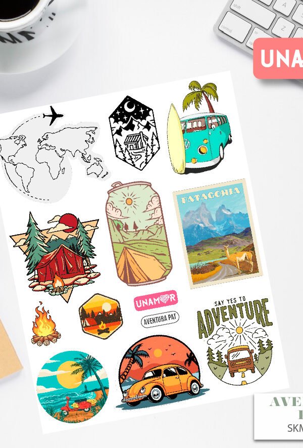 VINILO DECORATIVO - STICKER AVENTURA PAT - 7766
