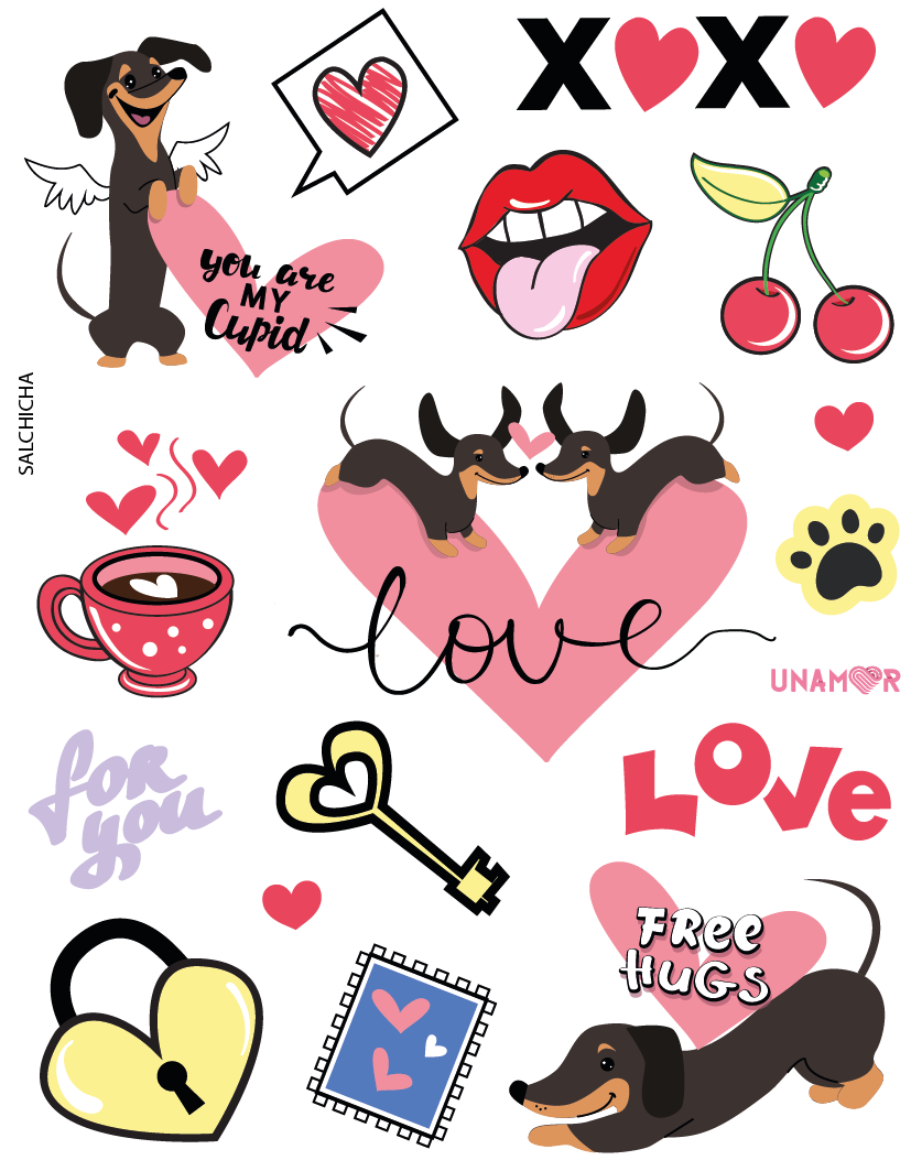 888 PERRITOS 03 VINILO DECORATIVO - STICKER PERRITOS