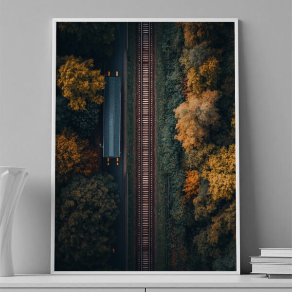 VINILO DECORATIVO - LAMINA AERIAL PAISAJE RIEL- 0008