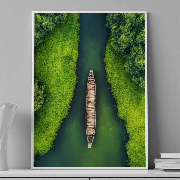 VINILO DECORATIVO - LAMINA AERIAL PAISAJE VERDE - 0019