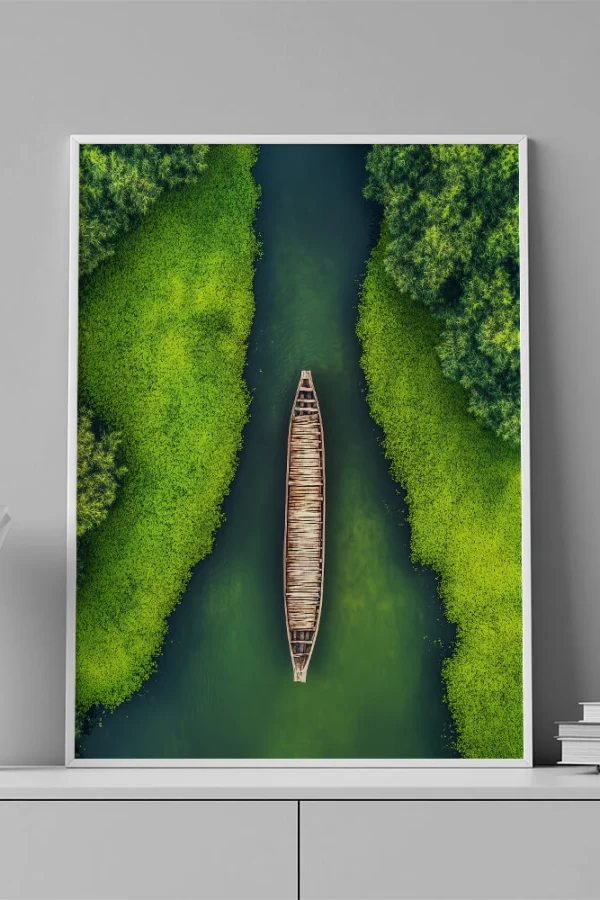 VINILO DECORATIVO - LAMINA AERIAL PAISAJE VERDE - 0019