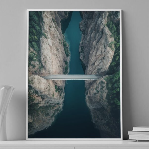 VINILO DECORATIVO - LAMINA AERIAL PAISAJE RUTA - 0021