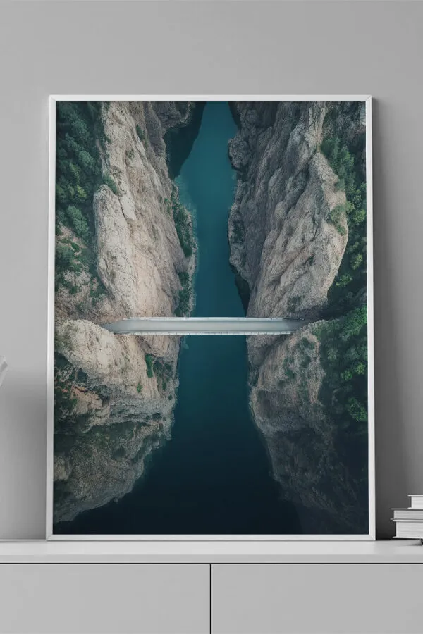 VINILO DECORATIVO - LAMINA AERIAL PAISAJE RUTA - 0021