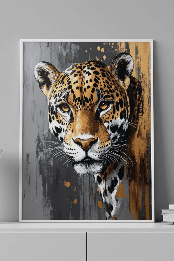 VINILO DECORATIVO - LAMINA ANIMAL JAGUAR - 0086