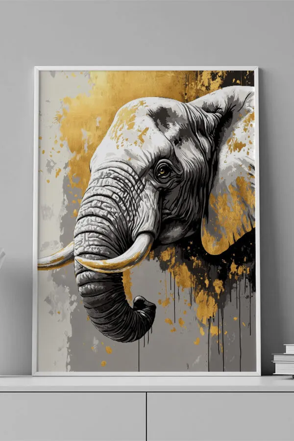 VINILO DECORATIVO - LAMINA ANIMAL ELEFANTE - 0090
