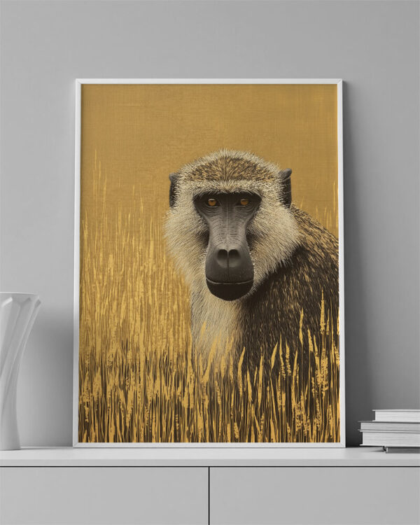 LAMINAS - ANIMAL BABUINO -  0125