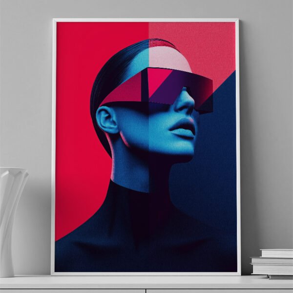 VINILO DECORATIVO - LAMINA ART - 0012 - ROSTRO GAFAS