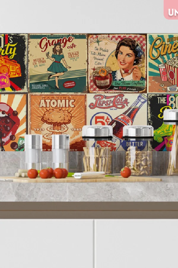 AZULEJOS DE VINILO ADHESIVO - RETRO -5507