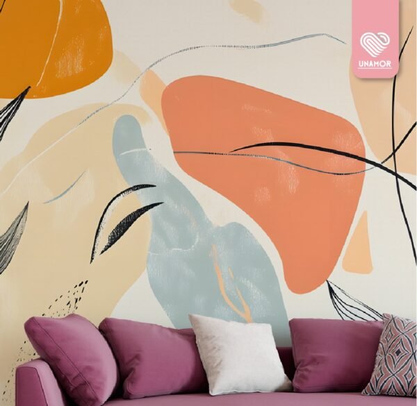 MURAL BOTÁNICO ABSTRACTO
