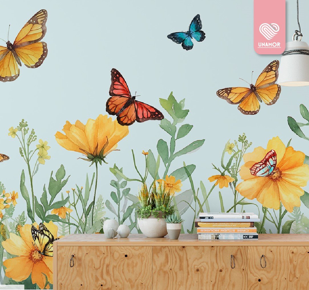 CATALOGO UNAMOR MURALES 06 MURAL MARIPOSAS CAMPO