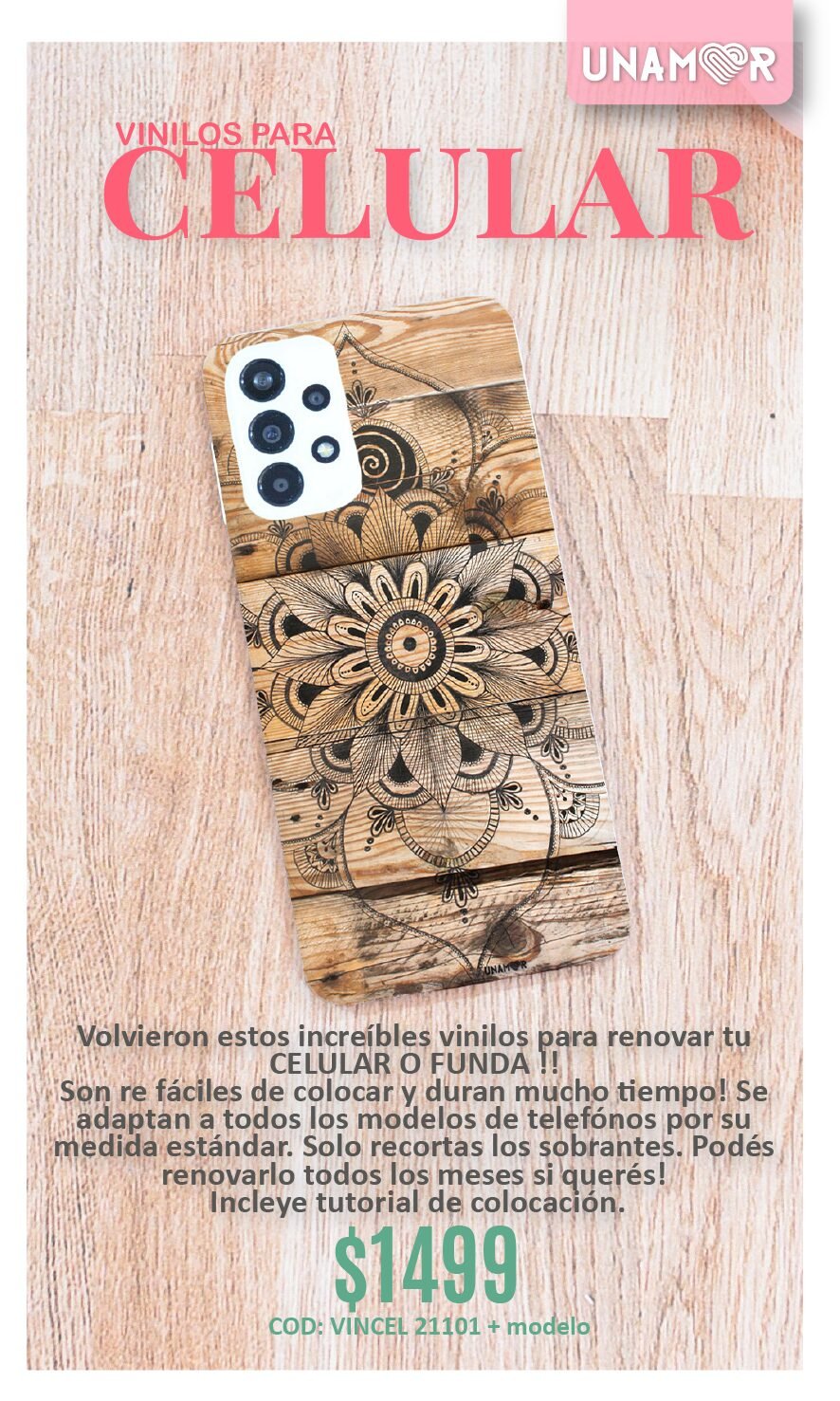 CELULARES Mesa de trabajo 1 VINILO PARA renovar el CELULAR - VINCEL 21101