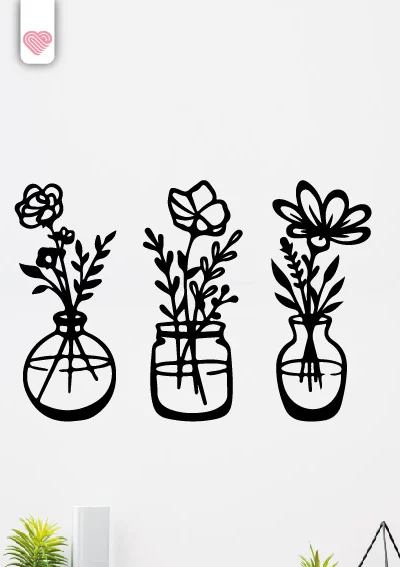 VINILO DECORATIVO - FLOREROS X3 - 112