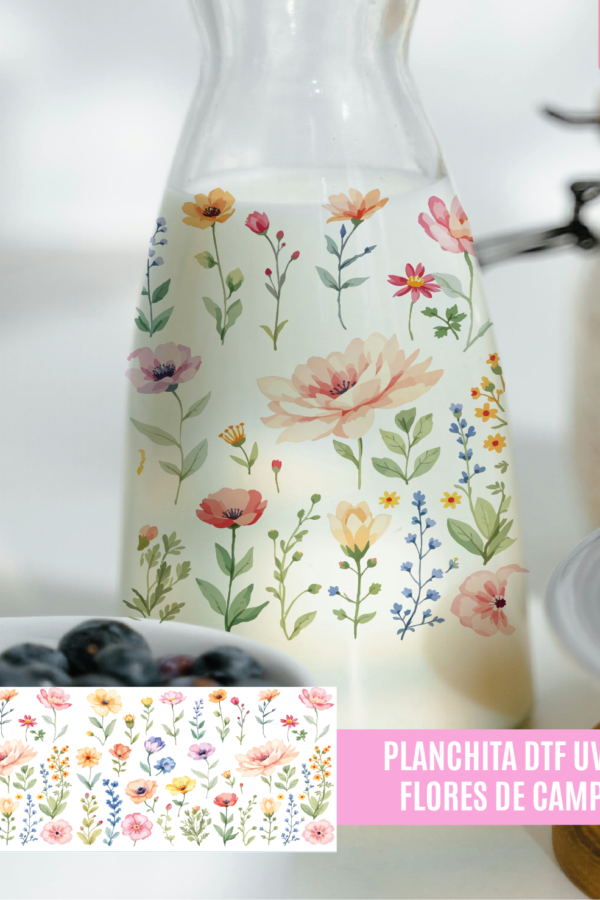 DTF UV - FLORES DE CAMPO