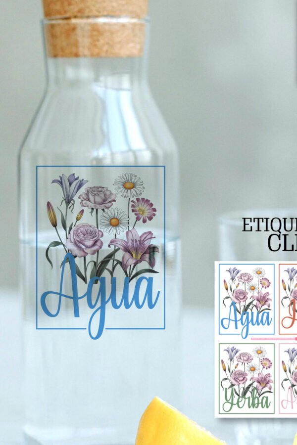 VINILO DECORATIVO - PLANCHA DE ETIQUEAS MADERA VINTAGE - 7522