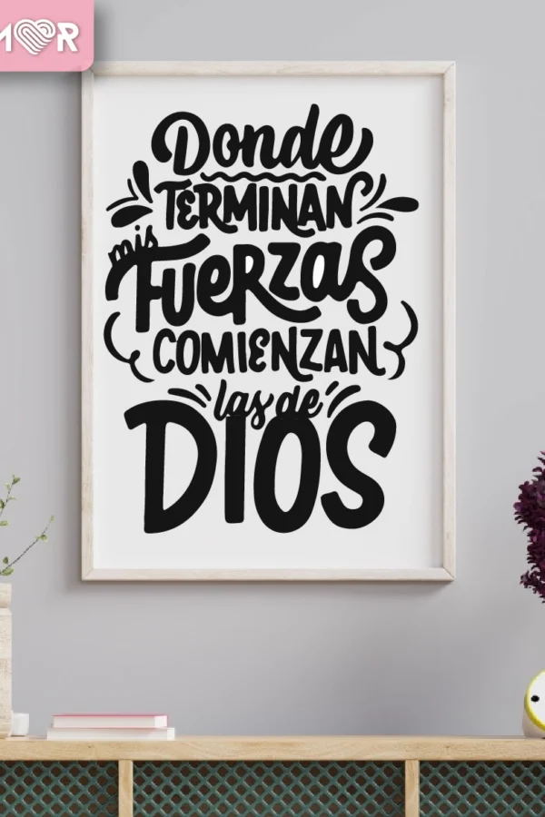 VINILO DECORATIVO - DONDE TERMINAN - 1526