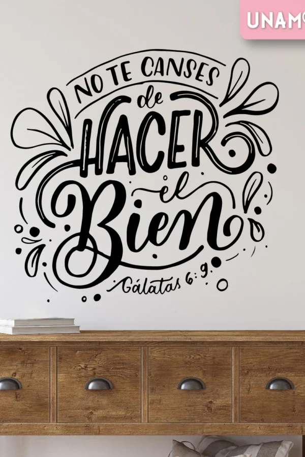 VINILO DECORATIVO - HACER EL BIEN - 1527