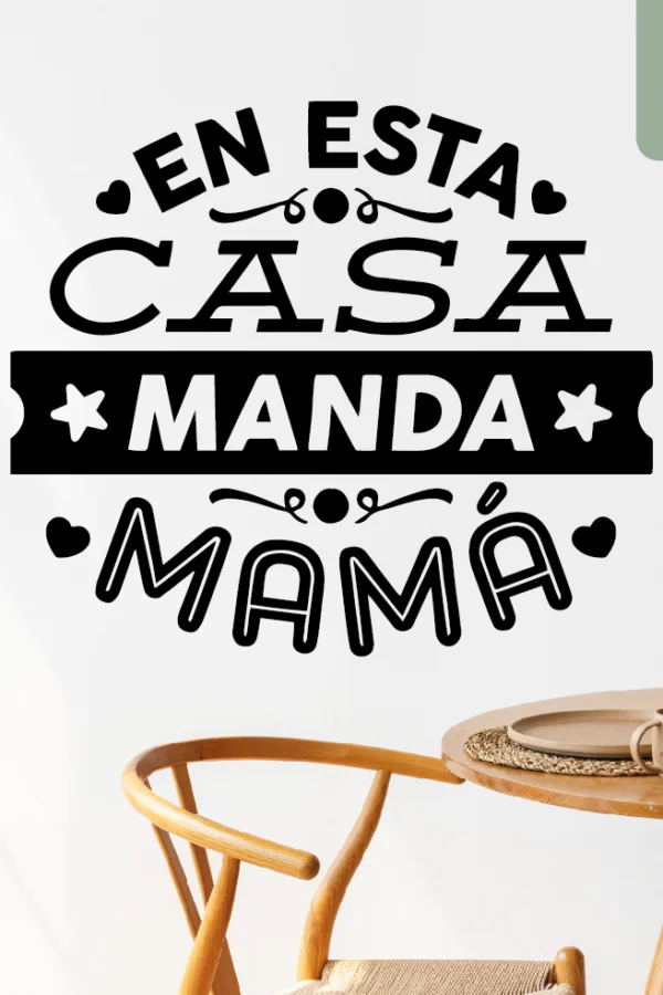 VINILO DECORATIVO - EN ESTA CASA - 1408