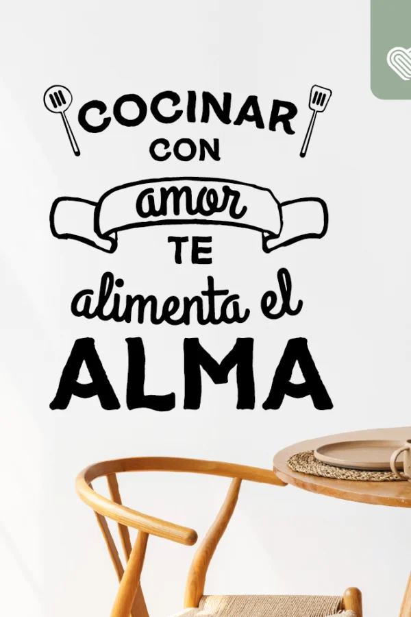 VINILO DECORATIVO - ALIMENTA EL ALMA - 1408