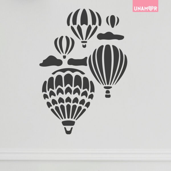 VINILO DECORATIVO - GLOBOS AEROSTÁTICOS - 10450
