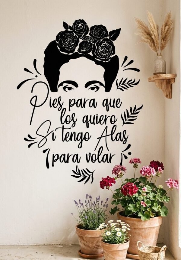 VINILO DECORATIVO - ALAS FRIDA - 1044