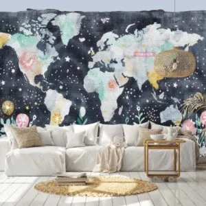 MAPA MUNDI ACUARELAS