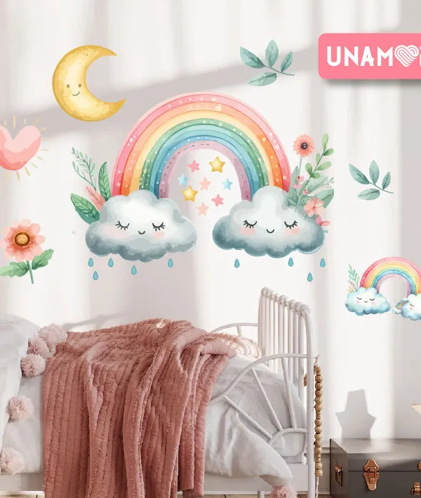 VINILO DECORATIVO - PLANCHA ARCOIRIS AMOR - 3147