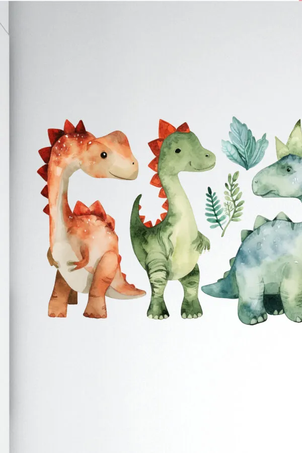 Vinilos de Dinosaurios Amigos x3