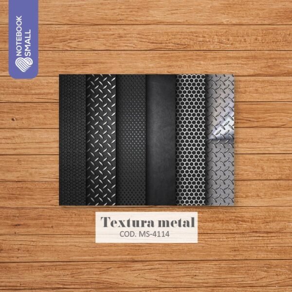 MS - 4114 - TEXTURA METAL - SMALL - NOTEBOOK