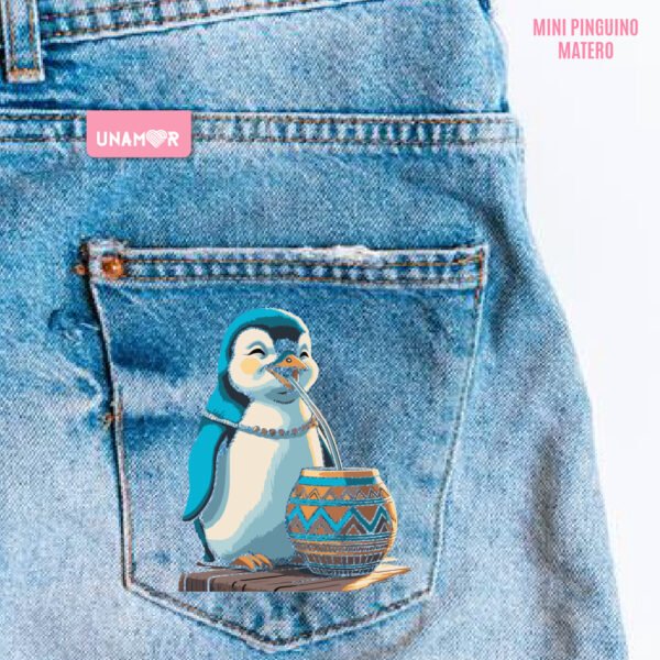 MINI TEXTILES - MINI PINGUINO MATERO
