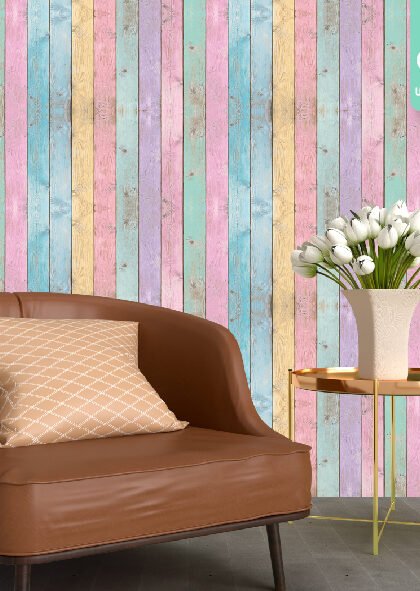 VINILO MULTIUSO SIMIL MADERA PASTEL VINTAGE