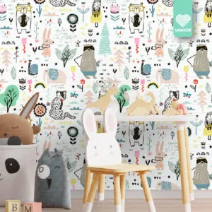 VINILO MULTIUSOS ANIMALITOS RAYADOS