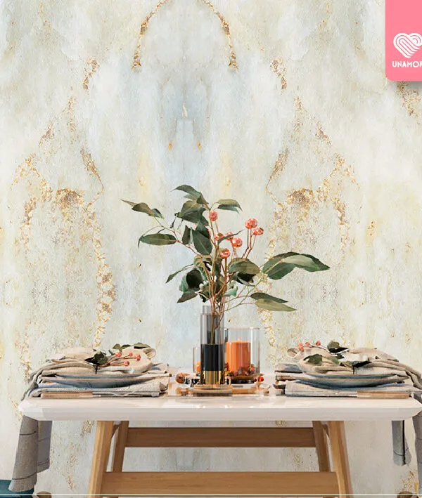 VINILO MULTIUSOS MÁRMOL BLANCO Y DORADO