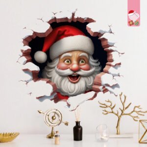 PAPA NOEL 3D HOYO PARED/PISO