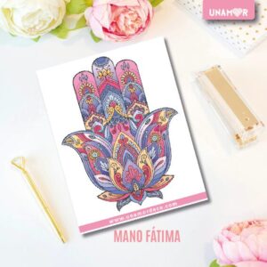 VINILO DECO INDIVIDUALES - MANO DE FÁTIMA