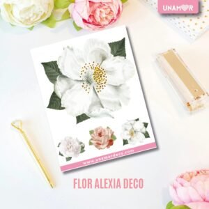 VINILO DECO INDIVIDUALES - FLOR ALEXIA DECO