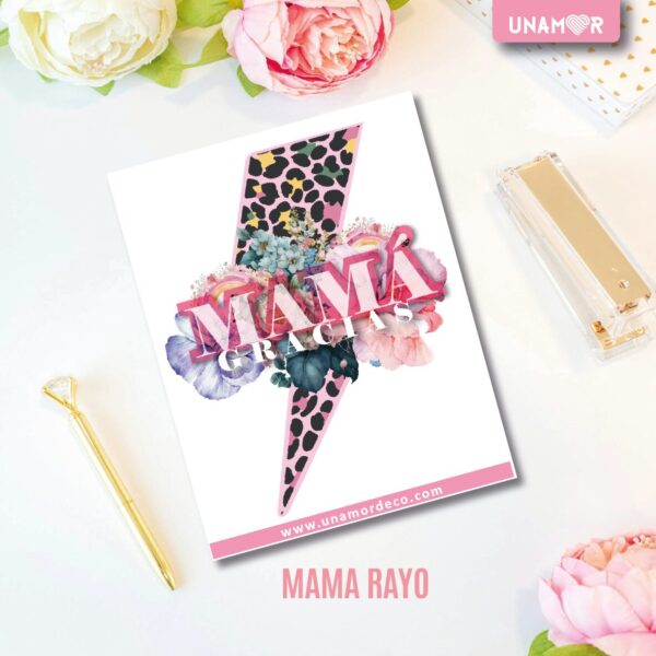 VINILO DECO INDIVIDUALES - MAMÁ RAYO