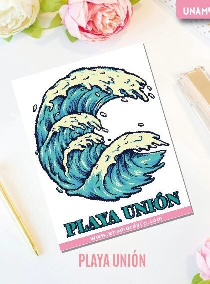VINILO DECO INDIVIDUALES - PLAYA UNION
