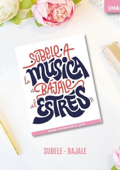 VINILO DECO INDIVIDUALES - SUBELE - BAJALE