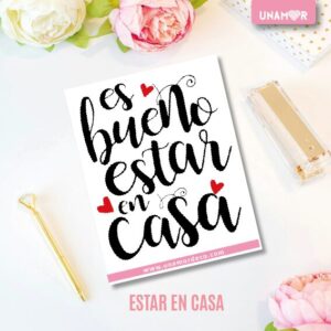 VINILO DECO INDIVIDUALES - ESTAR EN CASA