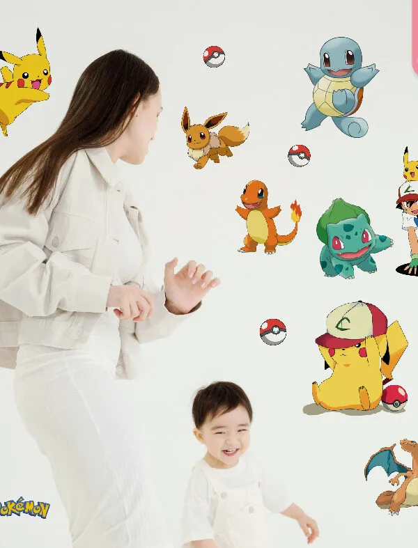 VINILO DECORATIVO - PLANCHA POKEMON - 3123