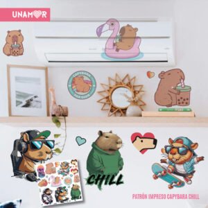 PATRÓN IMPRESO CAPYBARA CHILL - PATP 1171
