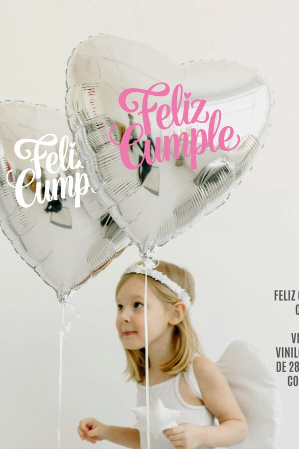 FELIZ CUMPLE CURSIVA