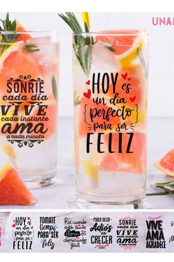 VINILO DECORATIVO - ETIQUETAS FRASE, VIVIR LA VIDA - 9140